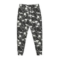 Grey And White Shark Pattern Print Jogger Pants