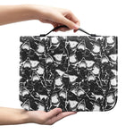 Grey And White Shark Pattern Print Leather Bible Cover