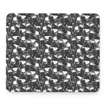 Grey And White Shark Pattern Print Mouse Pad