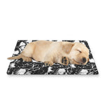 Grey And White Shark Pattern Print Pet Cooling Mat Cover