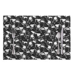 Grey And White Shark Pattern Print Placemat