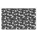 Grey And White Shark Pattern Print Polyester Doormat