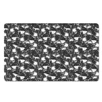 Grey And White Shark Pattern Print Polyester Doormat