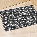 Grey And White Shark Pattern Print Polyester Doormat
