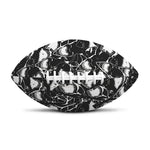 Grey And White Shark Pattern Print Rugby Ball