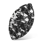 Grey And White Shark Pattern Print Rugby Ball