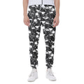 Grey And White Shark Pattern Print Joggers