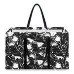 Grey And White Shark Pattern Print Utility Tote Bag