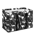 Grey And White Shark Pattern Print Utility Tote Bag