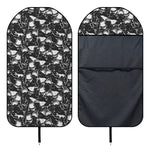 Grey And White Shark Pattern Print Waterproof Car Seat Cover