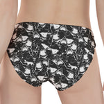 Grey And White Shark Pattern Print Women's Panties