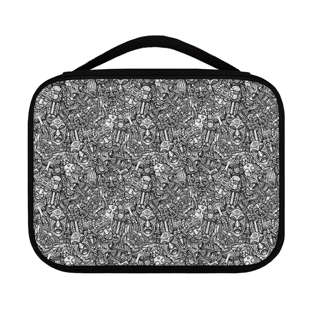 Grey And White Totem Pattern Print Classic Bible Case