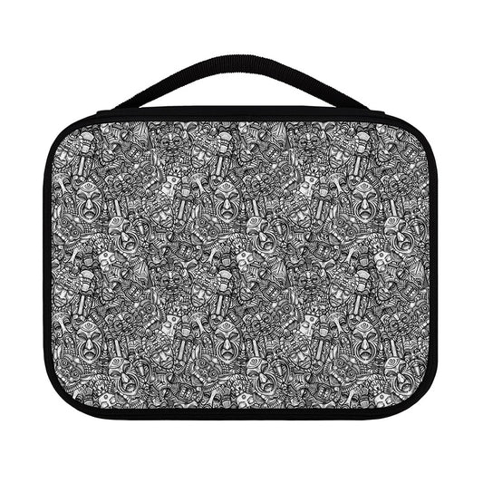 Grey And White Totem Pattern Print Classic Bible Case
