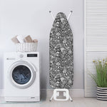 Grey And White Totem Pattern Print Ironing Board Cover