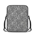 Grey And White Totem Pattern Print Rectangular Crossbody Bag