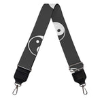 Grey And White Yin Yang Pattern Print Bag Strap