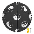 Grey And White Yin Yang Pattern Print Basketball