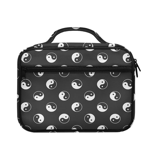 Grey And White Yin Yang Pattern Print Briefcase Bible Bag