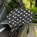 Grey And White Yin Yang Pattern Print Car Side Mirror Covers