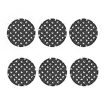 Grey And White Yin Yang Pattern Print Coaster Set
