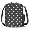 Grey And White Yin Yang Pattern Print Crossbody Lunch Bag