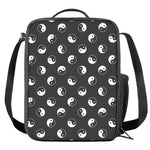Grey And White Yin Yang Pattern Print Crossbody Lunch Bag