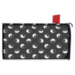 Grey And White Yin Yang Pattern Print Mailbox Cover