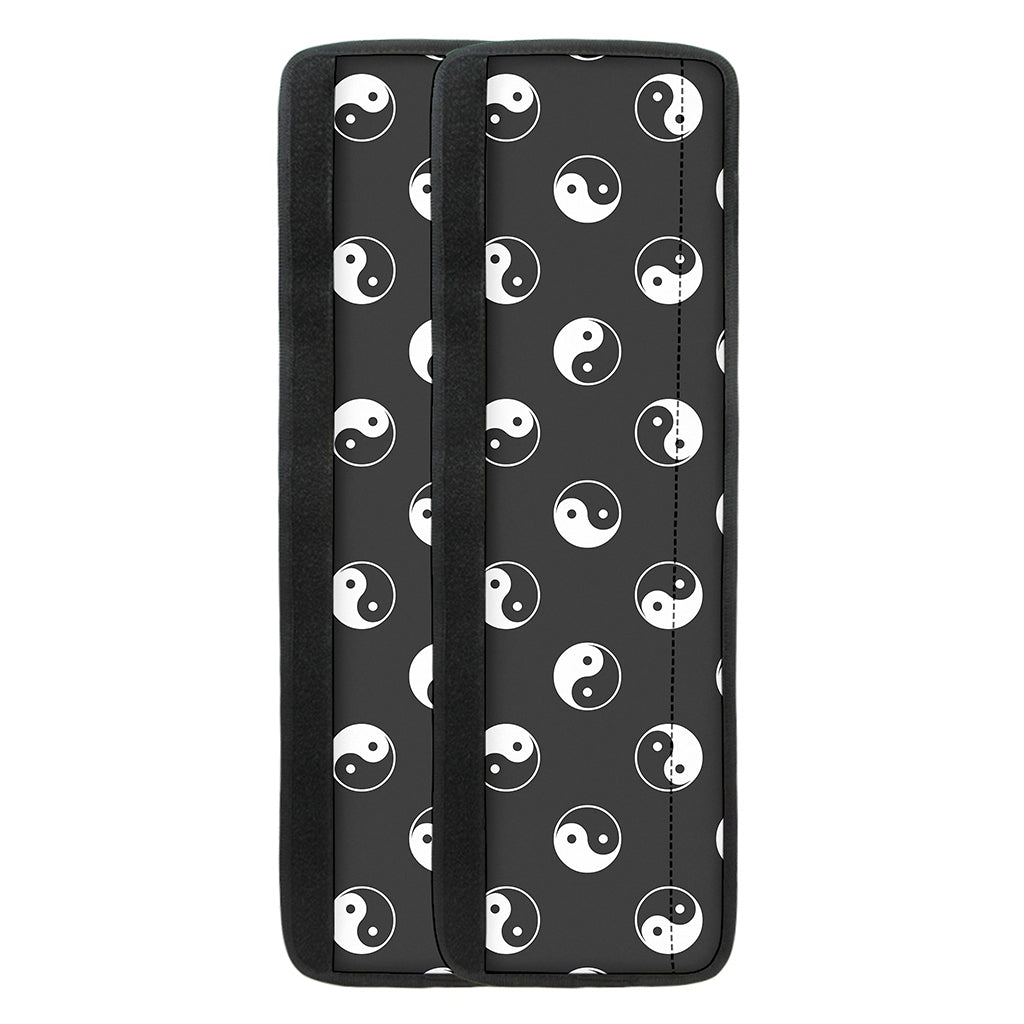 Grey And White Yin Yang Pattern Print Refrigerator Handle Covers