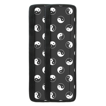 Grey And White Yin Yang Pattern Print Refrigerator Handle Covers