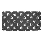 Grey And White Yin Yang Pattern Print Towel