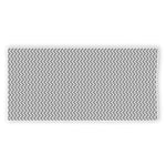 Grey And White Zigzag Pattern Print Beach Towel