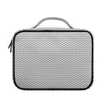 Grey And White Zigzag Pattern Print Briefcase Bible Bag