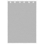 Grey And White Zigzag Pattern Print Curtain