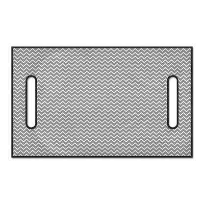 Grey And White Zigzag Pattern Print Golf Cart Seat Cover