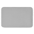 Grey And White Zigzag Pattern Print Indoor Door Mat