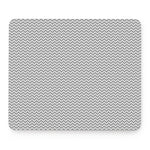 Grey And White Zigzag Pattern Print Mouse Pad