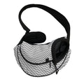 Grey And White Zigzag Pattern Print Pet Sling Carrier