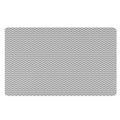 Grey And White Zigzag Pattern Print Polyester Doormat