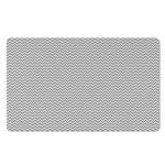Grey And White Zigzag Pattern Print Polyester Doormat