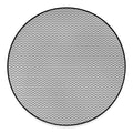 Grey And White Zigzag Pattern Print Round Floor Mat