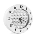 Grey Animal Paw Pattern Print Alarm Clock