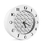 Grey Animal Paw Pattern Print Alarm Clock