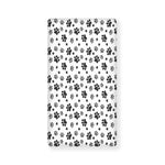 Grey Animal Paw Pattern Print Baby Crib Sheet