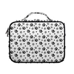 Grey Animal Paw Pattern Print Briefcase Bible Bag