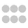 Grey Animal Paw Pattern Print Coaster Set