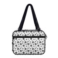 Grey Animal Paw Pattern Print Double Strap Bible Bag