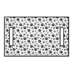 Grey Animal Paw Pattern Print Golf Cart Seat Cover