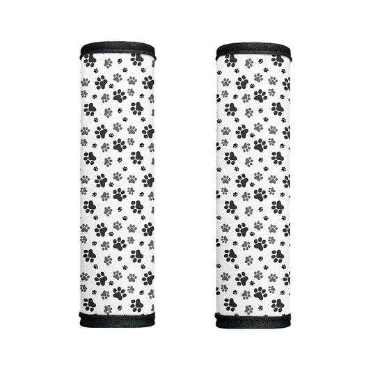 Grey Animal Paw Pattern Print Handle Covers