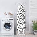 Grey Animal Paw Pattern Print Ironing Board Cover