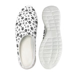 Grey Animal Paw Pattern Print Mesh Casual Shoes